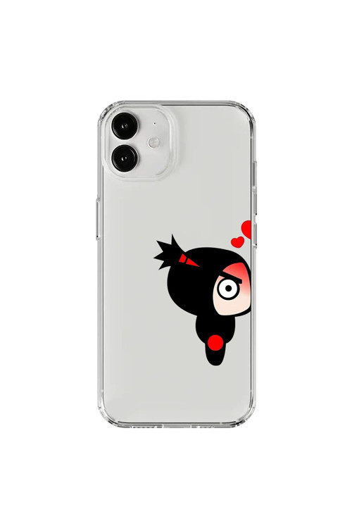 İphone 12 Uyumlu Şeffaf Kılıf Couple Pucca 1 Tasarımlı