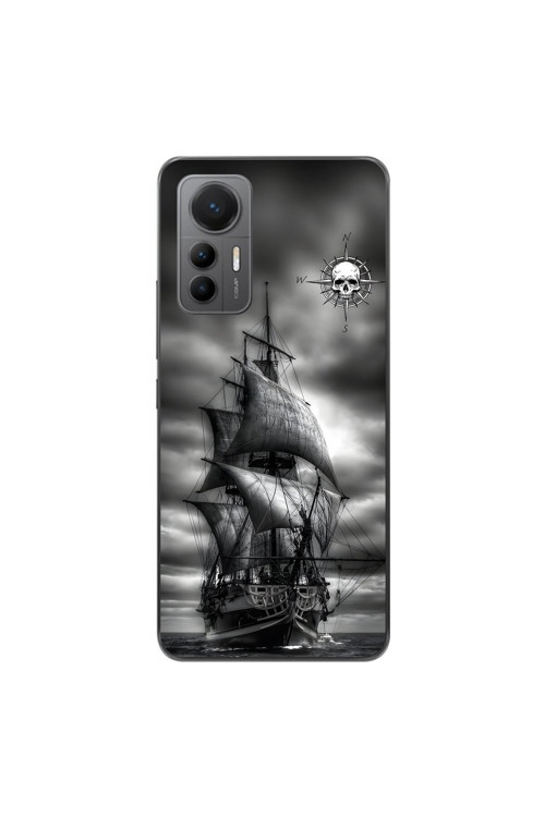 Xiaomi Mi 12 Lite Uyumlu Şeffaf Kılıf Pirate 2 Tasarımlı