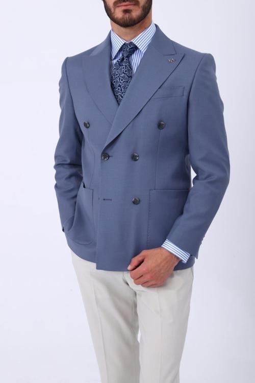 Erkek Kruvaze Ceket-KAV5217W