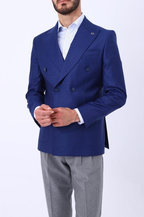 Erkek Kruvaze Ceket-KAV5217W