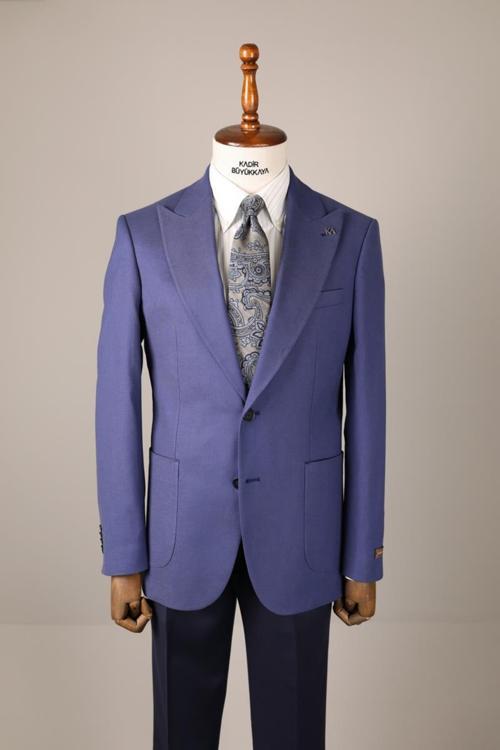 Şık ve Modern Slim Fit Keten Erkek Ceket-KAV5002S