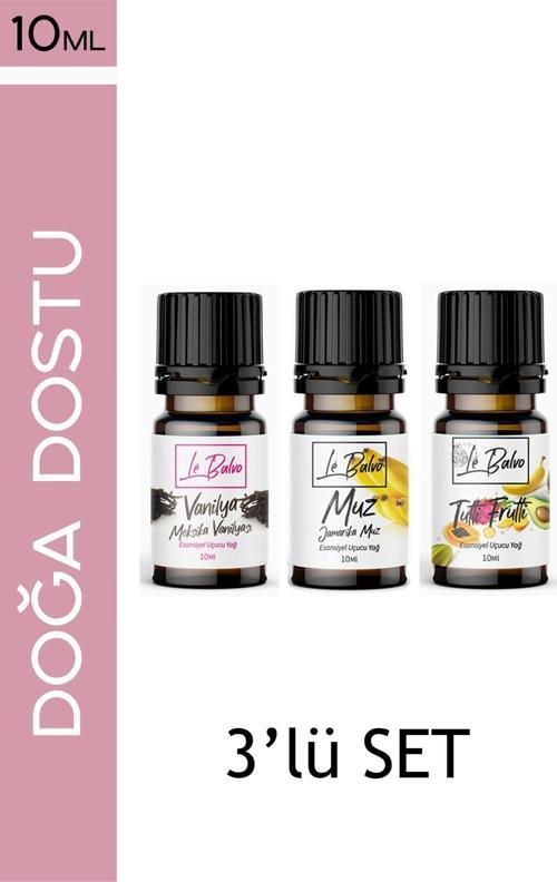 Vanilya,muz,tutti Frutti Doğal Uçucu Saf Buhurdanlık Esansı Oda Kokusu Esans Buhur Yağı 10ml