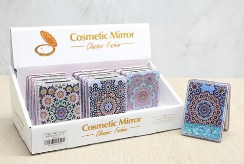 Mandala Desenli Hareketli Sulu El Aynası Alk4585