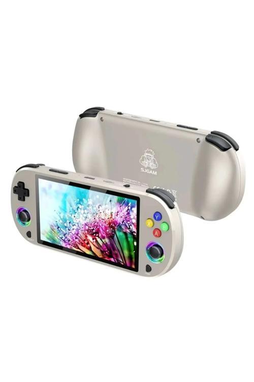 M22 Pro Retro Oyun Konsolu 5.0 ’’ıps Ekran Dahili 20000+ Oyun Emülatörleri Rgb Led Joystick