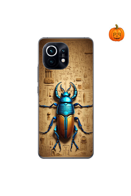 Xiaomi Mi 11 Lite Uyumlu Şeffaf Kılıf Antik Mısır 3 Tasarımlı