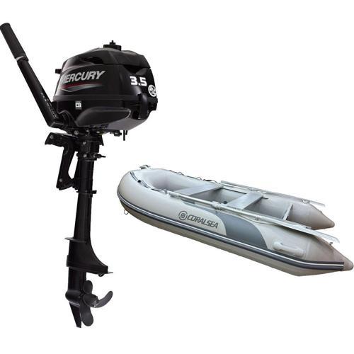 290 Ahşap Tabanlı Şişme Bot + Mercury 3.5 HP Deniz Motoru