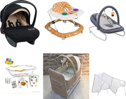 Almiron Kids Bebek Çeyiz Seti 11 Parça Ana Kucağı Yürüteç Beşik Puset Küvet Takımı