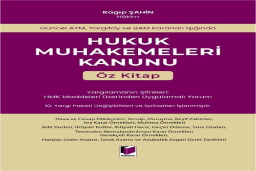 Hukuk Muhakemeleri Kanunu “Öz Kitap” Ragıp Şahin