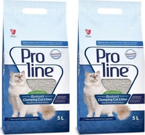 Topak İnce Parfümsüz Bentonit Kedi Kumu 5lt 2 Adet
