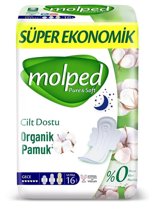 BFS Molped Pure&Soft Gece Ped Süper Eko 16 Adet