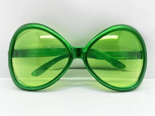 Yeşil Renk Yeşilçam Nostalji 80li Yıllar 90lı Yıllar Parti Gözlüğü 7x16 Cm