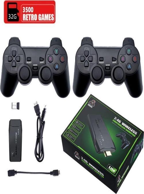 2.4g Kablosuz Çift Kol Retro Oyunlar 4k Game Stick 3500 Oyun Atari