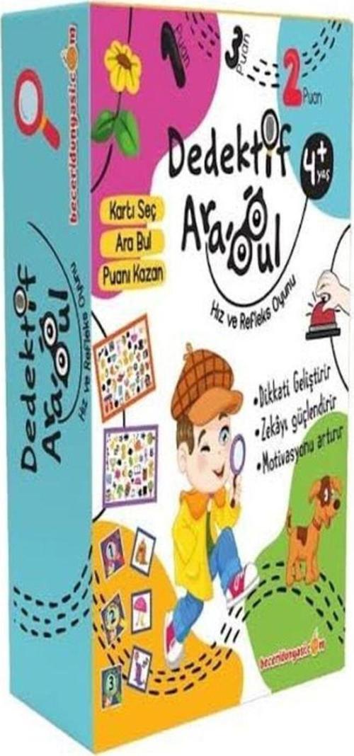 Dedektif Ara Bul Oyunları +4 Yaş Zeka Kartları Eşleştirme Oyunu Eğitici Öğretici Bilgilendirici Oyun