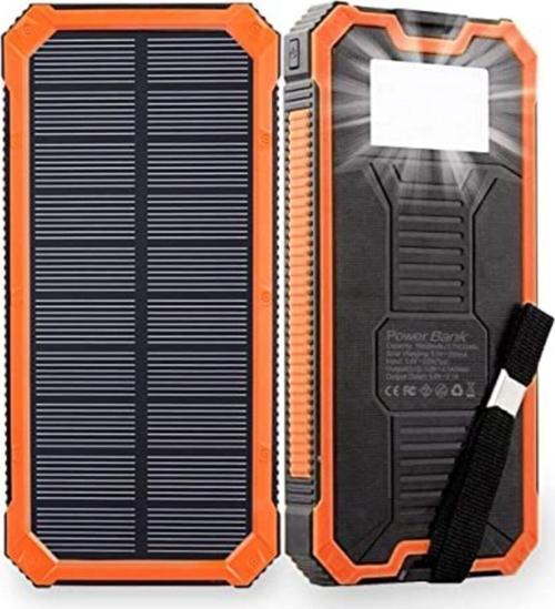 Yeni Versiyon 18.000 Mah Solar Güneş Enerjili Taşınabilir Şarj Powerbank Kampçı Powerbank
