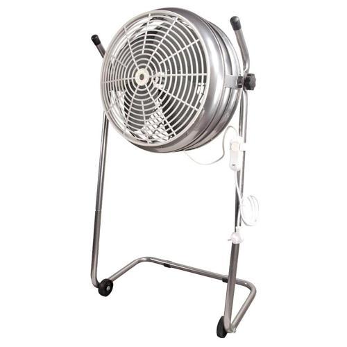 DEVEKUŞU Retro Tekerlekli Sanayi Tipi Vantilatör - Gri