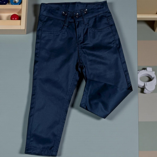 KLASİK KESİM İNCE GABARDİN PANTOLON - RN25PNT-Lacivert-7 Yaş LACİVERT