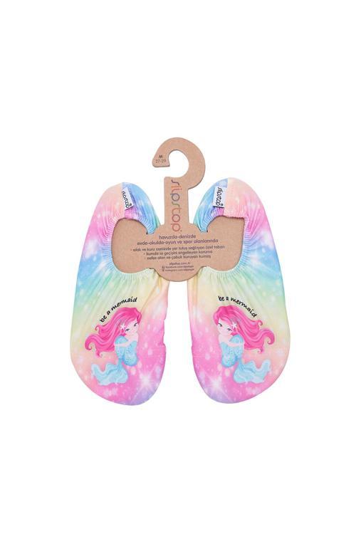 Juliet Kaydırmaz Havuz ve Kız Çocuk Deniz Ayakkabısı SS20110305 Pembe-Sarı