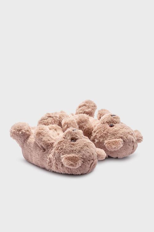 Tw Teddy Sessiz Taban Bayan Panduf AA0663 KAHVE