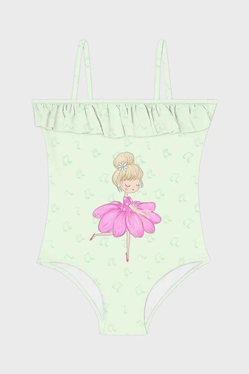 Tango İnce Askılı Kolay Kuruyan UV Korumalı Kız Çocuk Mayo SM2512000108 MİNT