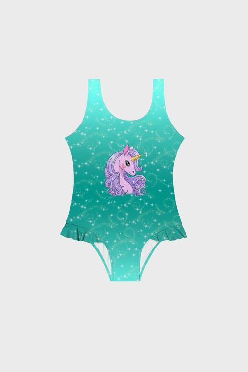 Bellissima Fırfırlı Kolay Kuruyan Uv Korumalı Kız Çocuk Mayo SM2312000710 MİNT