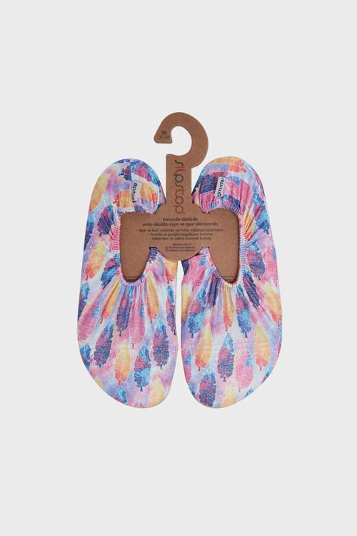 Inna Kaydırmaz Havuz ve Bayan Deniz Ayakkabısı SS22140160 PEMBE-MAVİ