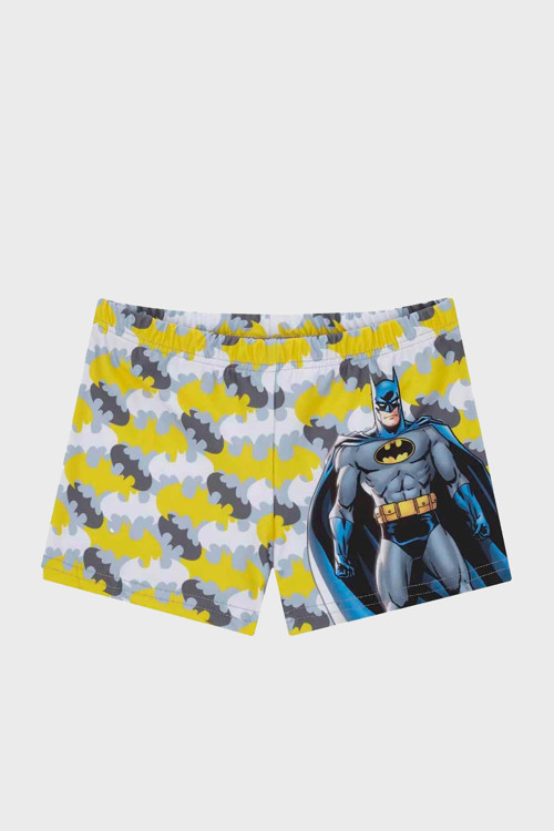 Dark Bat Desenli UPF 50+ Korumalı Erkek Çocuk Mayo Short SR2332010009 AÇIK GRİ
