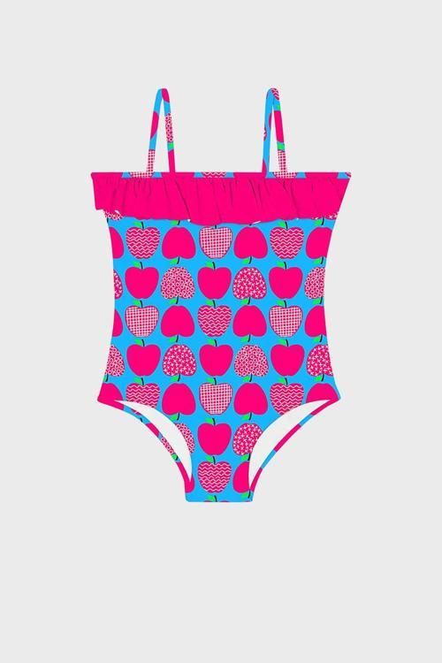 Navy Junior İnce Askılı Kolay Kuruyan Uv Korumalı Kız Çocuk Mayo SM2310000725 PEMBE