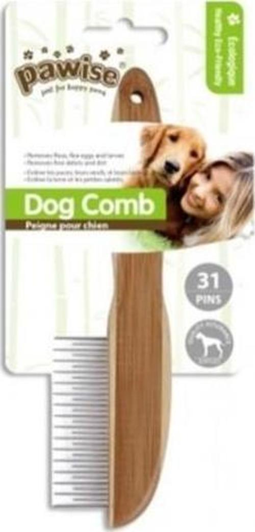 11472 Ahşap Saplı Keçe Açıcı Köpek Fırçası 31Pinli