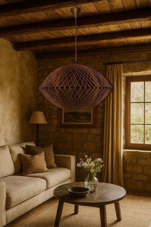 Bohem,Rustik,Modern,Jüt,Hasır,Doğal,El Yapımı Sarkıt Avize