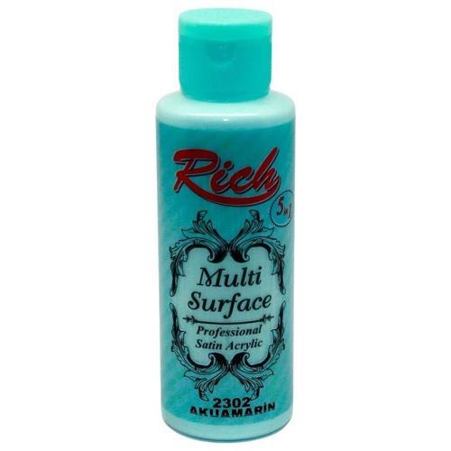 Multi Surface Her Yüzey İçin Akrilik Boya 120 cc. 2302 AKUAMARİN