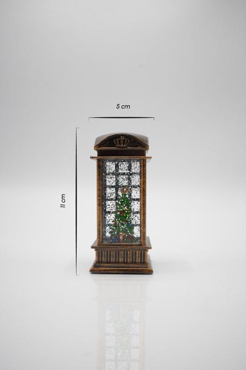 Yılbaşı Temalı Işıklı Geyik Figürlü Dekoratif Fener