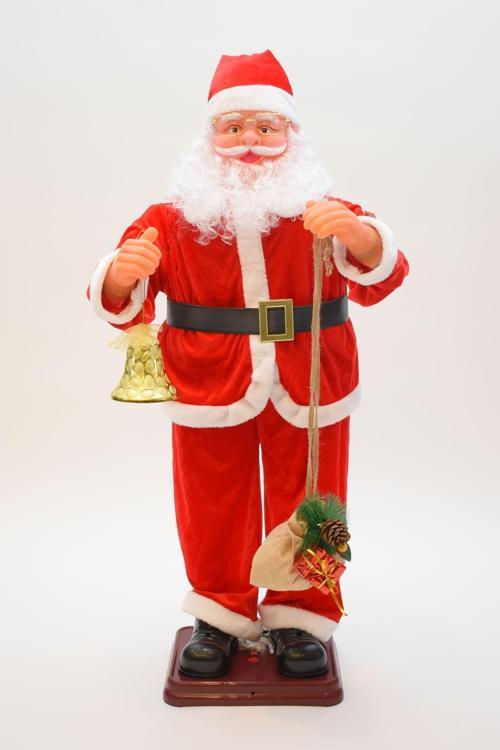 Yılbaşı 120cm Hareketli Noel Baba Şarkı Söyler Büyük Boy