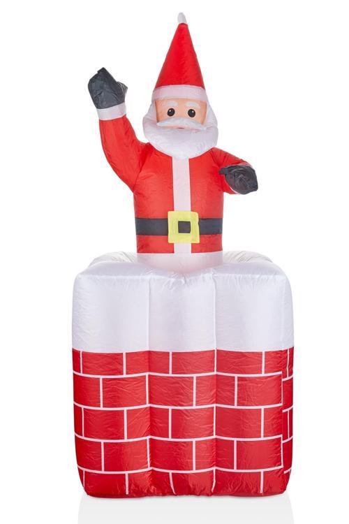 Premium Collection 152 cm Şişme-Işıklı Noel Baba Yılbaşı Süs Dekorasyon