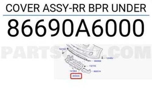 Hyundai i30 2007-2011 Arka Tampon Alt Koruyucu Kapak Oem No (866902L000)