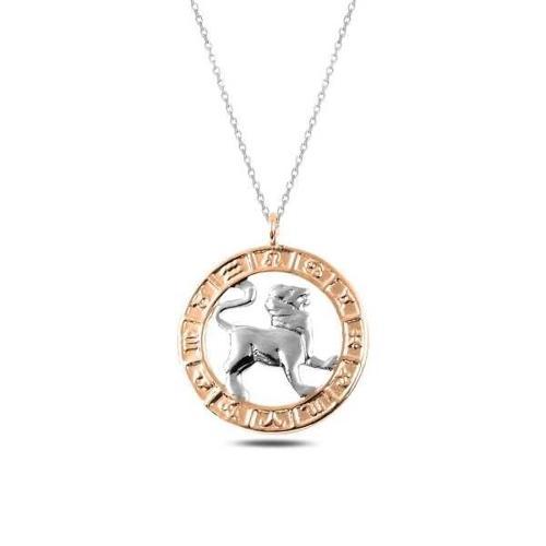 ​gümüş Rose Aslan Burcu Kolye