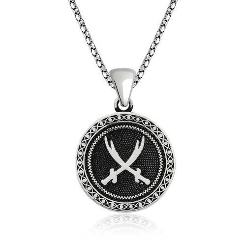 ​gümüş Zülfikar Kılıcı Desenli Kolye