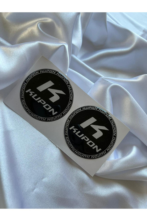 Kupon Siyah Damla Etiket 5X5 2Li Motor Aksesuarı Etiket Sticker Reflektör Uyumlu