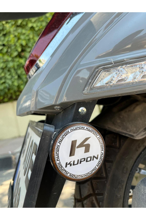 Kupon Beyaz Damla Etiket 5X5 2Li Motor Aksesuarı Etiket Sticker Reflektör Uyumlu