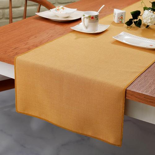 Home Bianca Keten Polyester Runner 40x160 Cm 1 Parça-Hardal