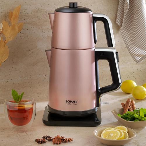 Teaform Plus Paslanmaz Çay Makinesi-Rosegold