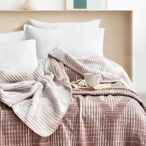 Home Bloom ÇK Battaniye 200x220 Cm 1 Parça-Lila