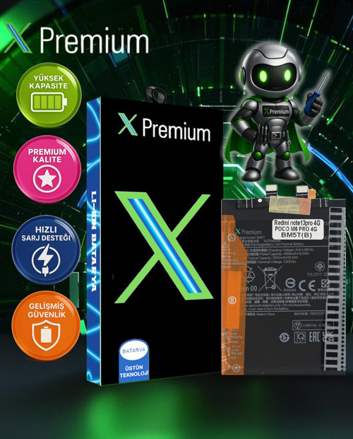 Poco M6 Pro 4G Uyumlu Batarya Pil Süper Yüksek Kalite 4900 mAh BM5T