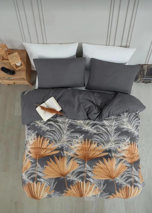 Pembe Çiçek Desenli tek kişilik Nevresim Takımı çarşaflı