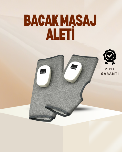 Kablosuz Isıtmalı Baldır Masaj Aleti – 3 Hava Basınçlı, Titreşimli ve Sıcak Kompres Fonksiyonlu