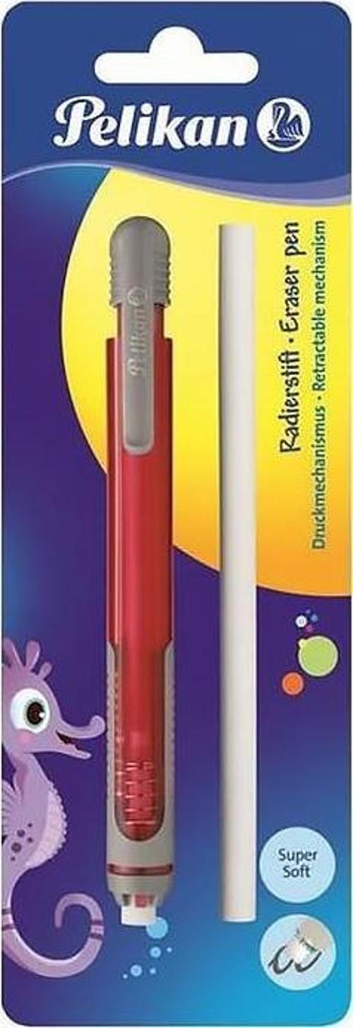 Kalem Tipi Silgi Yedekli Blister Kırmızı