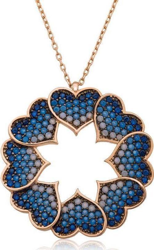 ​925 Ayar Gümüş Kalp Çemberi Kolye