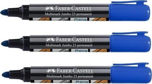 Faber-Castell Multimark Jumbo 23 Permanent Mavi 3’lü
