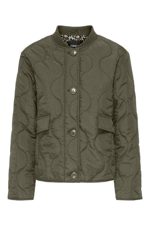 Kadın Kolej Yaka Çift Cepli Mont 15357514 Haki