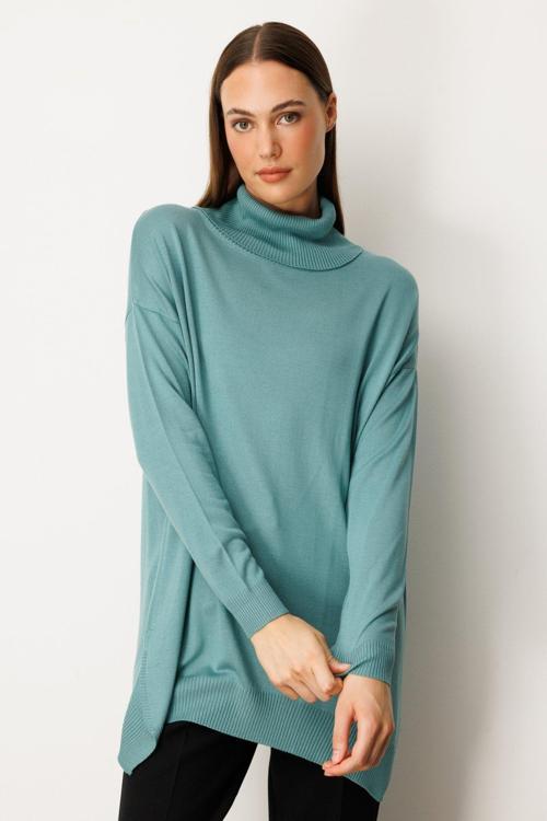 Kadın Balıkçı Yaka Tunik 65317 Mint