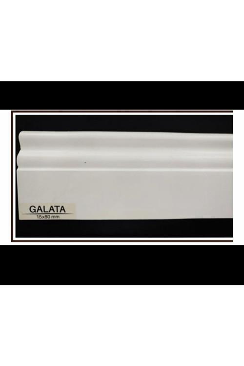 8 Cm Lake Saten Beyaz 24,4 Mt Pvc Kaplama Süpürgelik B8 Galata Modeli